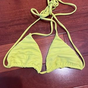 Mikoh lime green bikini top